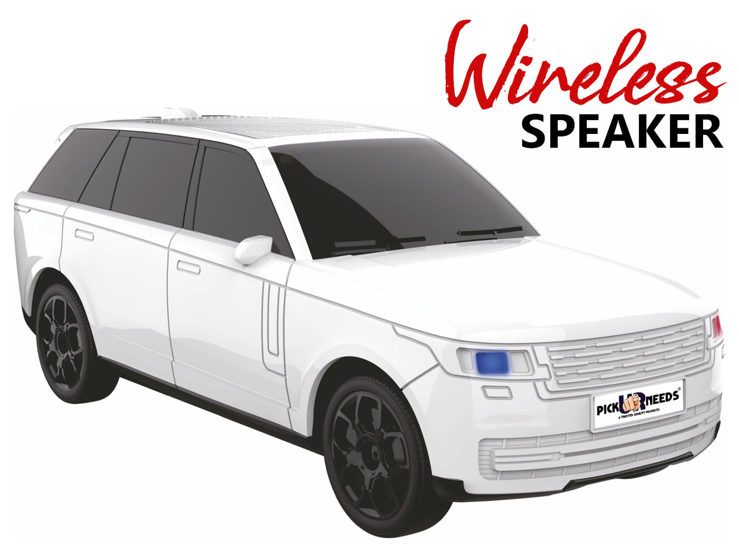 Pick Ur Needs Car Design Wireless Speaker USB / TF Card / FM Support RGB Light 1200mAh Battery 10 W Bluetooth Speaker